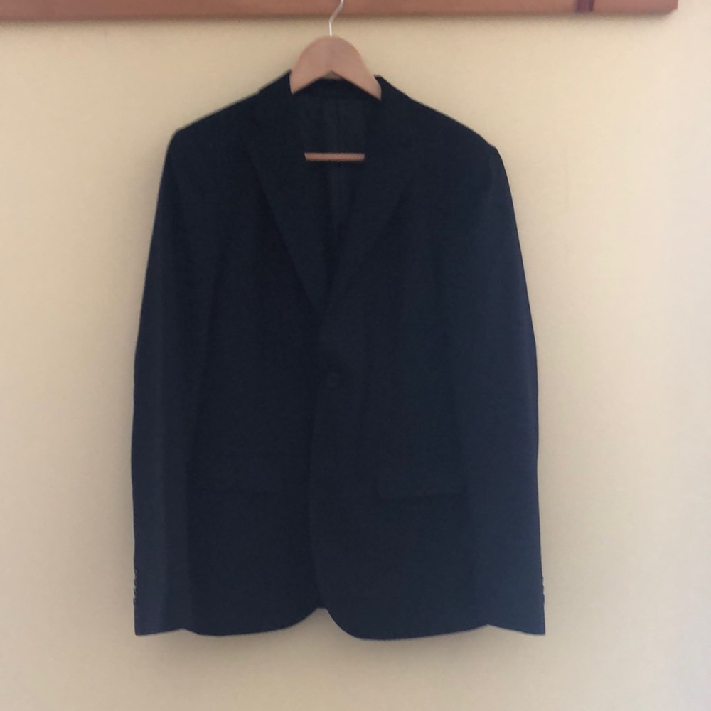 Uniqlo Navy Wool Blazer, medium slim fit